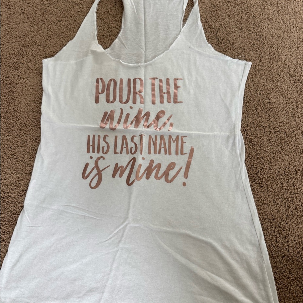 Bride tank top